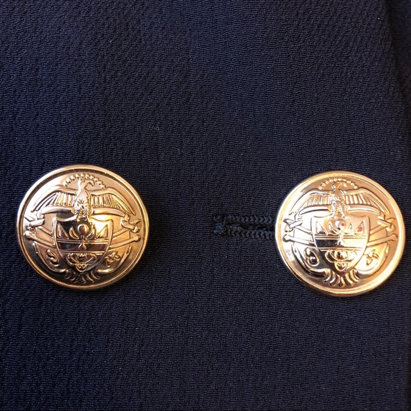 ZARA Navy Blazer with Gold Buttons - Picture 6 of 7